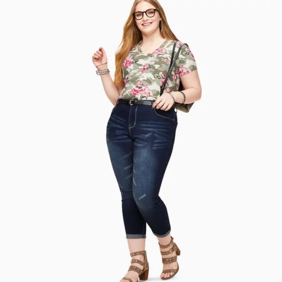 Avenue Denim - 3 for $25 Avenue || Plus Denim Capri Jeans